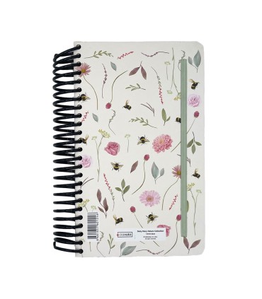 تقویم سال 1404 فنری اروپایی جلد سخت دات نوت - طرح 15