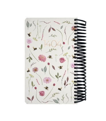 تقویم سال 1404 فنری اروپایی جلد سخت دات نوت - طرح 15