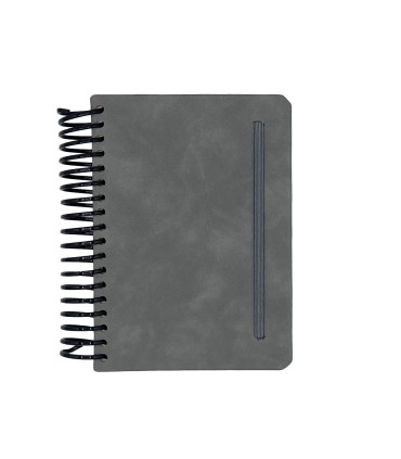 تقویم سال 1404 فنری پالتویی جلد ترمو دات نوت - طوسی