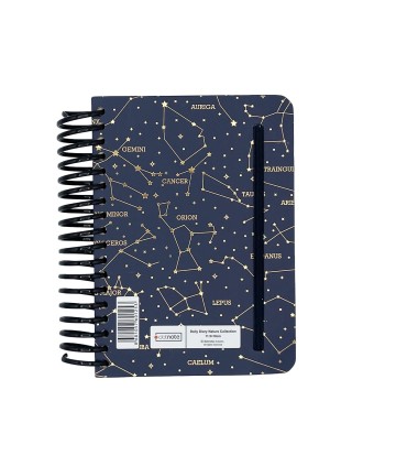 تقویم سال 1404 فنری پالتویی جلد سخت دات نوت - طرح 3