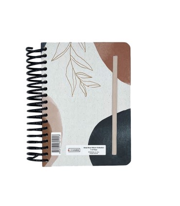 تقویم سال 1404 فنری پالتویی جلد سخت دات نوت - طرح 7