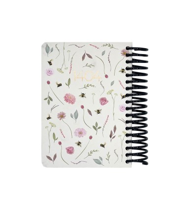 تقویم سال 1404 فنری پالتویی جلد سخت دات نوت - طرح 14