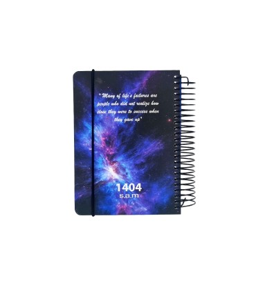 تقویم فنری 1404 سم سایز نیم وزیری- طرح کهکشان