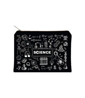 زیپ کیف دات نوت مدل Science سایز A5 رنگ مشکی