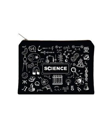 قیمت و خرید زیپ کیف دات نوت مدل Science سایز A5 رنگ مشکی