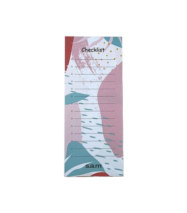 یادداشت چک لیست 52 برگ  سم - طرح انتزاعی