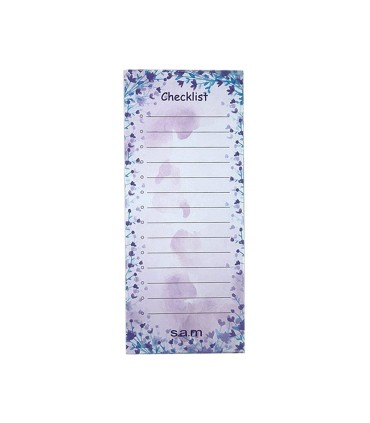 یادداشت چک لیست 52 برگ  سم - طرح گل ریز
