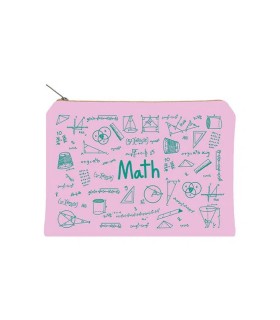 زیپ کیف دات نوت مدل Math سایز A5 رنگ صورتی