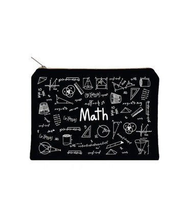 زیپ کیف دات نوت مدل Math سایز A5 رنگ مشکی