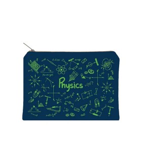 زیپ کیف دات نوت مدل Physics سایز A5 رنگ سرمه ای