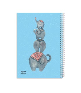 دفتر نقاشی فیلی 40 برگ سیمی جلد نرم الیپون - کد 2531573