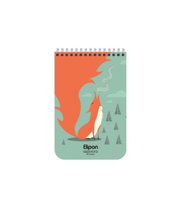 دفتر یادداشت فانتزی 80 برگ سیمی الیپون - کد 2621366