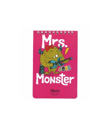 دفتر یادداشت فانتزی 80 برگ سیمی الیپون - کد 2626258