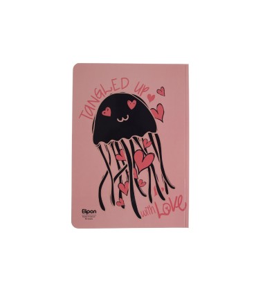 دفتر 60 برگ وزیری شومیز فانتزی الیپون - کد 2201242