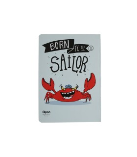 دفتر 60 برگ وزیری شومیز فانتزی الیپون - کد 2201238