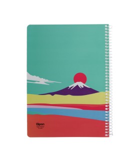 دفتر 60 برگ وزیری سیمی فانتزی الیپون - کد 2231594