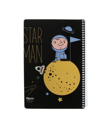 دفتر 60 برگ وزیری سیمی فانتزی الیپون - کد 2231245