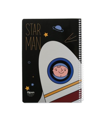 دفتر 60 برگ وزیری سیمی فانتزی الیپون - کد 2231321