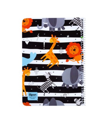 دفتر 40 برگ وزیری سیمی فانتزی الیپون - کد 2141307