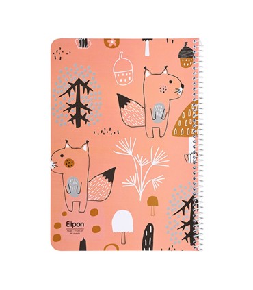 دفتر 40 برگ وزیری سیمی فانتزی الیپون - کد 2141314