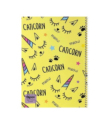 دفتر 40 برگ وزیری سیمی فانتزی الیپون - کد 2141219