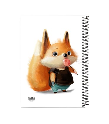 دفتر 40 برگ وزیری سیمی فانتزی الیپون - کد 2121525