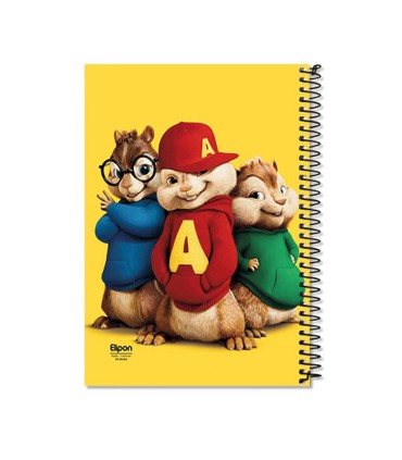 دفتر 40 برگ وزیری سیمی فانتزی الیپون - کد 2121523