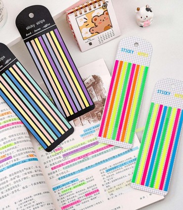 استیکی نوت شفاف مدل هایلایتر نواری