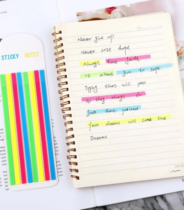 استیکی نوت شفاف مدل هایلایتر نواری