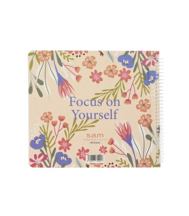 دفتر خشتی 100 برگ سم Focus on Yourself