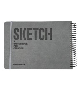 دفتر طراحی 60 برگ پیل مدل SKETCH سایز A5 - رنگ طوسی