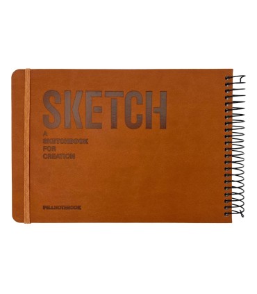 دفتر طراحی 60 برگ پیل مدل SKETCH سایز A5 - رنگ قهوه ای