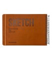 دفتر طراحی 60 برگ پیل مدل SKETCH سایز A5 - رنگ قهوه ای
