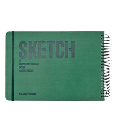 دفتر طراحی 60 برگ پیل مدل SKETCH سایز A5 - رنگ سبز