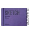 دفتر طراحی 60 برگ پیل مدل SKETCH سایز A5 - رنگ بنفش
