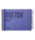 دفتر طراحی 60 برگ پیل مدل SKETCH سایز A5 - رنگ یاسی