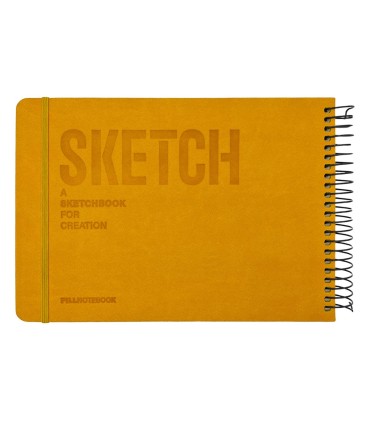 دفتر طراحی 60 برگ پیل مدل SKETCH سایز A5 - رنگ زرد