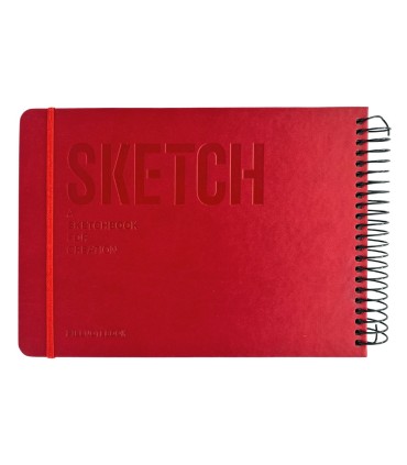 دفتر طراحی 60 برگ پیل مدل SKETCH سایز A5 - رنگ قرمز
