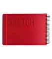 دفتر طراحی 60 برگ پیل مدل SKETCH سایز A5 - رنگ قرمز