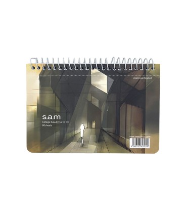 دفتر یادداشت سم با پرفراژ 10×15 سیم از 15 - طرح راهرو
