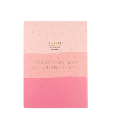 کلاسور 100 برگ 26 حلقه سم - طرح قلب