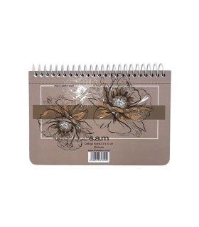 دفتر یادداشت سم با پرفراژ 10×15 سیم از 15 - طرح گل
