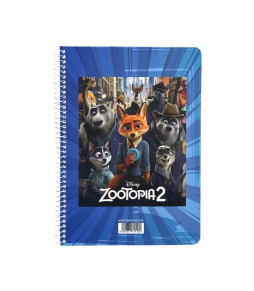 دفترسیمی وزیری فانتزی 80 برگ سم- طرح ZOOTOPIA2