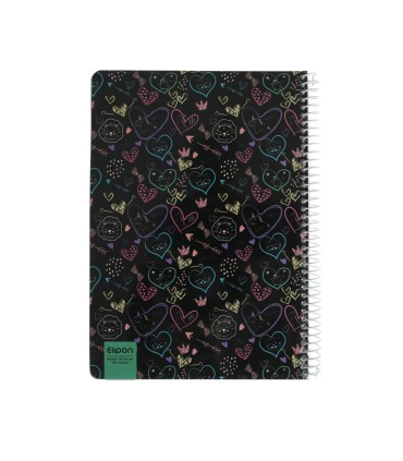 دفتر 100 برگ سیمی وزیری مجلد الیپون - کد 2413249