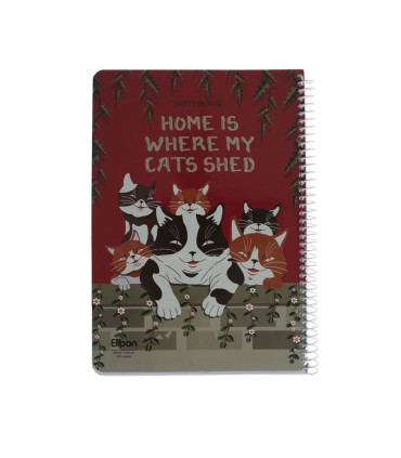 دفتر 100 برگ وزیری سیمی مجلد الیپون - کد 2411596