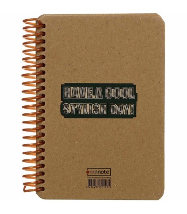 دفترچه سایز A6 سیمی 100 برگ دات نوت سری Coolanimals طرح اسب جنتلمن