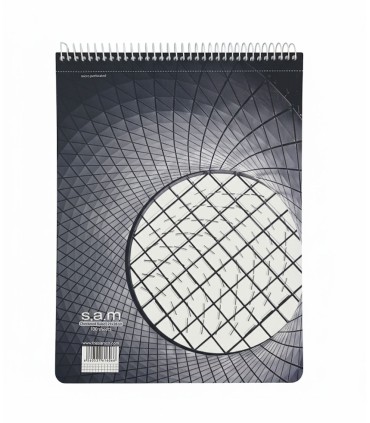 دفتر رحلی شطرنجی با پرفراژ 100 برگ سم - طرح 101