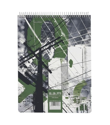 دفتر رحلی شطرنجی با پرفراژ 100 برگ سم - طرح 105