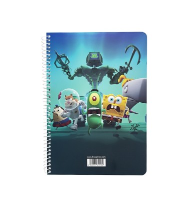 دفترسیمی وزیری فانتزی 100 برگ سم- طرح PLANKTON THE MOVIE