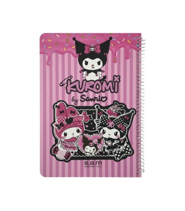 دفترسیمی وزیری فانتزی 100 برگ سم- طرح Kuromi2